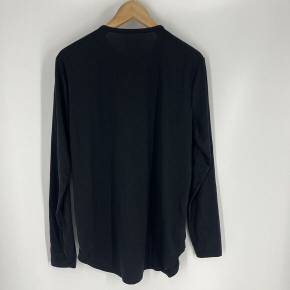 Cuts Clothing T Shirt Size Large Men Elongated Long Sleeve Tee Crew Neck Stretch - Picture 5 of 9